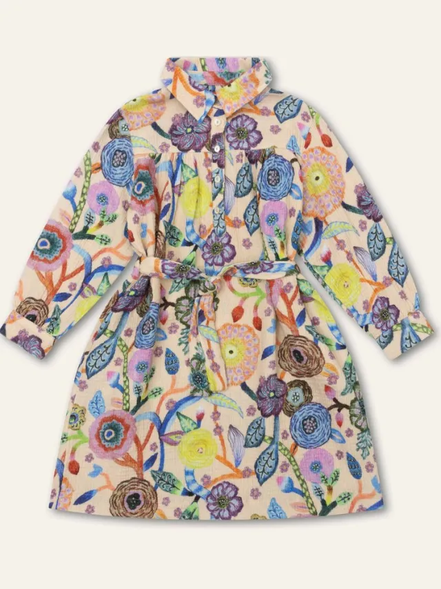Oilily Diggy Jurk - Yellow - 140/10yr Beige
