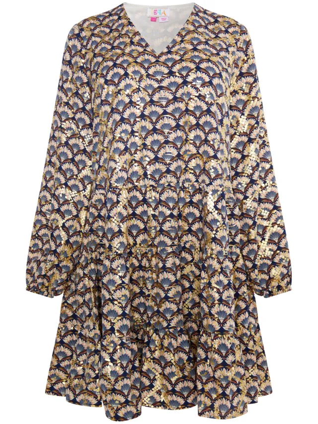 IZIA Jurk Dames Navy Veelkleurig, foto 2