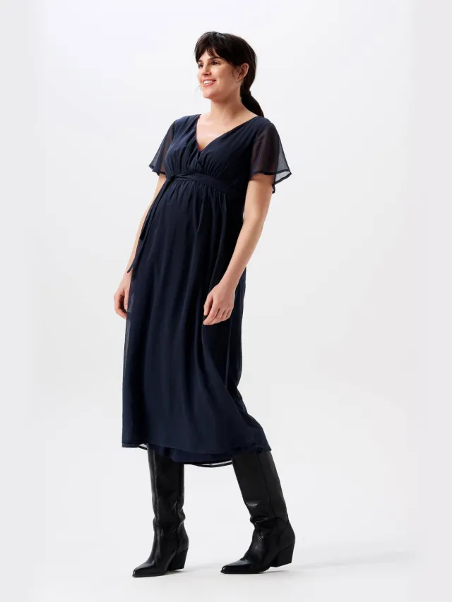 Noppies Amelie zwangerschapsjurk donkerblauw