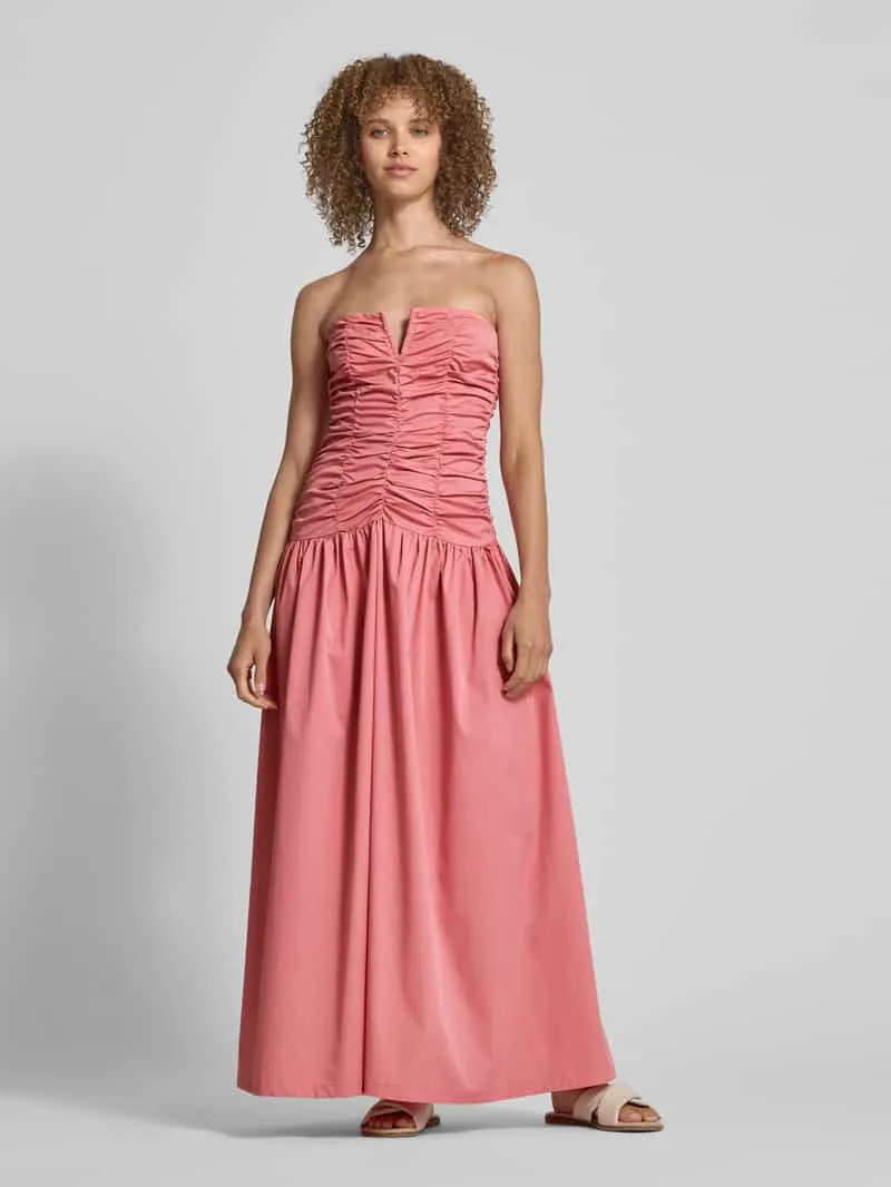 Amy Lynn Cocktailjurk met plooien model 'Shyla' Felroze