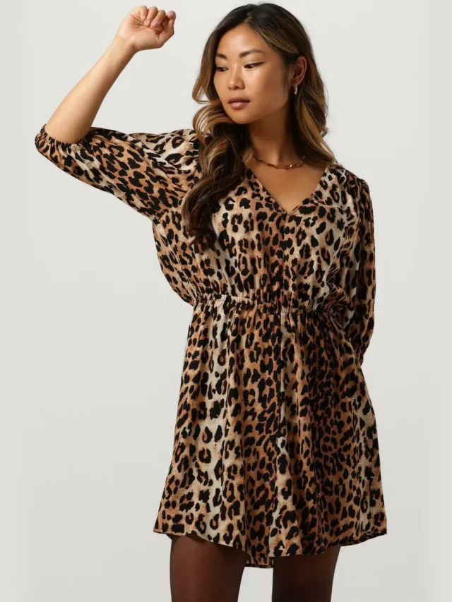 Catwalk Junkie Dr Leopard Jurken Dames - Rok - Jurk - Bruin