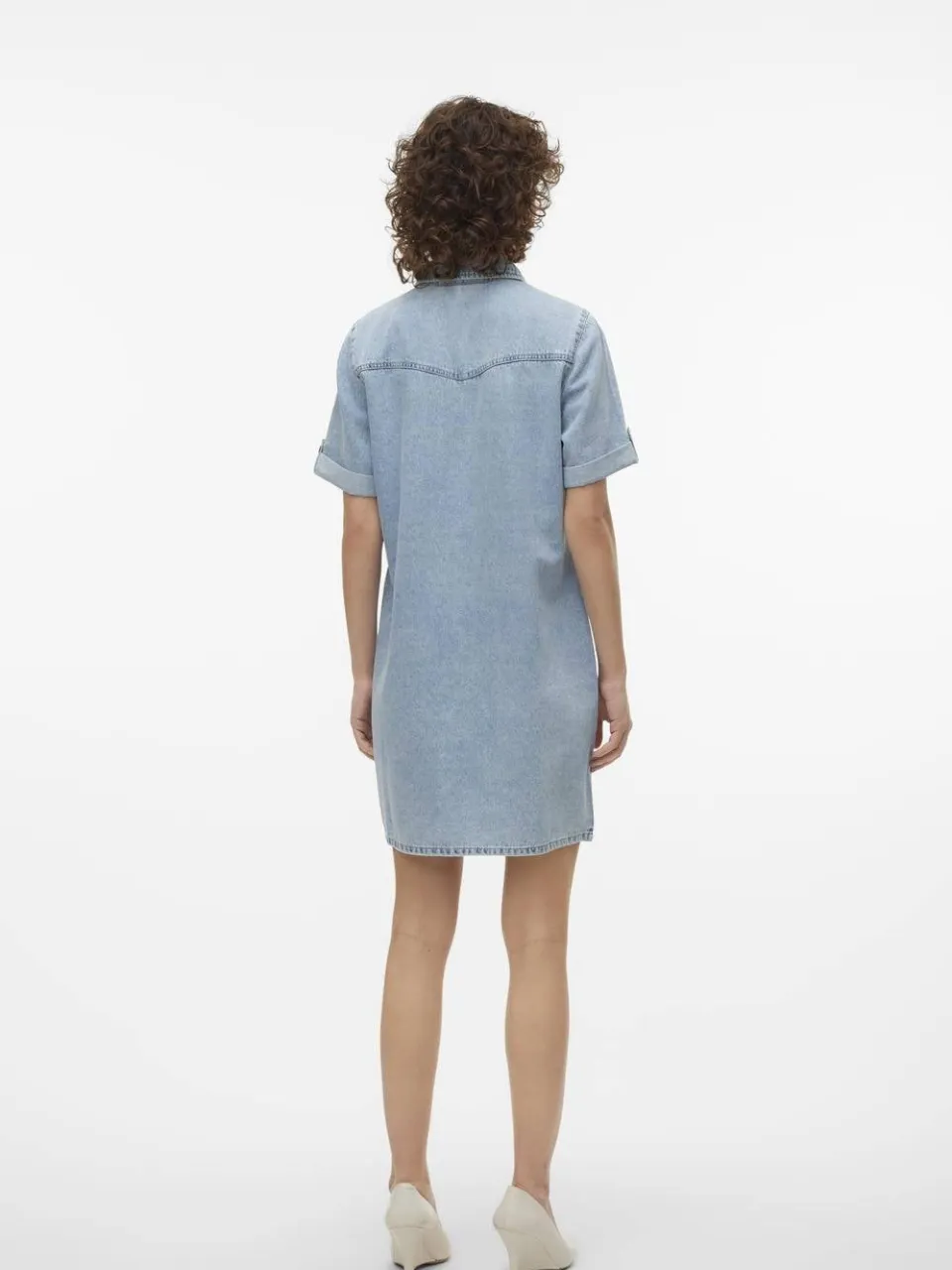 Vero Moda VMJENNIE spijkerjurk light blue denim, foto 8