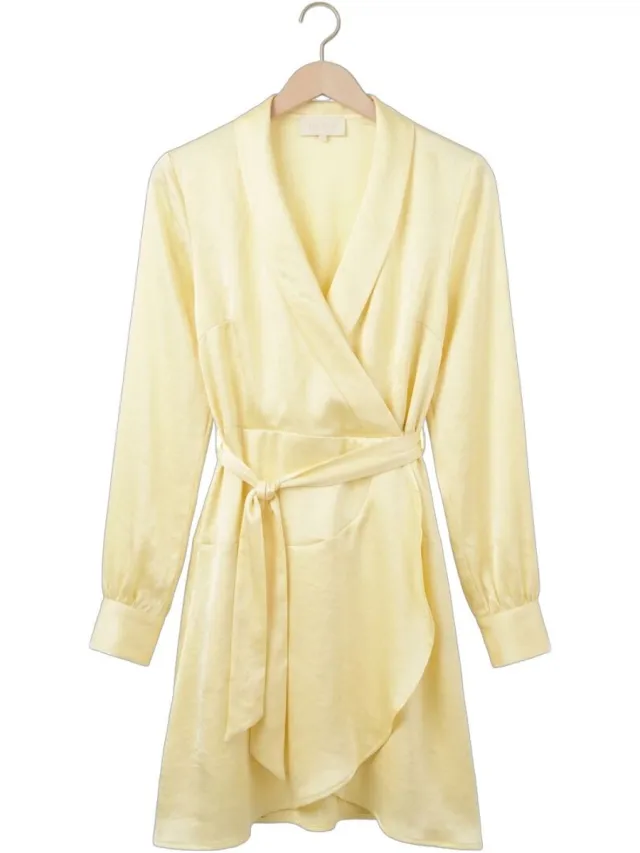 Notre-V Nv-hantie Dames - Jurk - Butter yellow