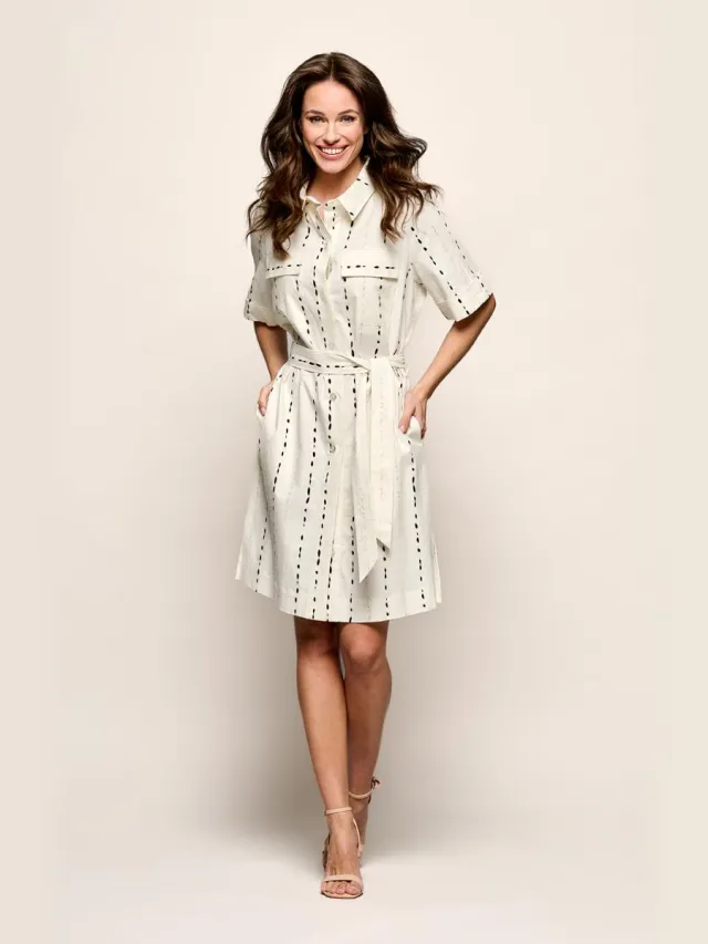 Mart Visser Lexie Print Tuniek Offwhite / Zwart