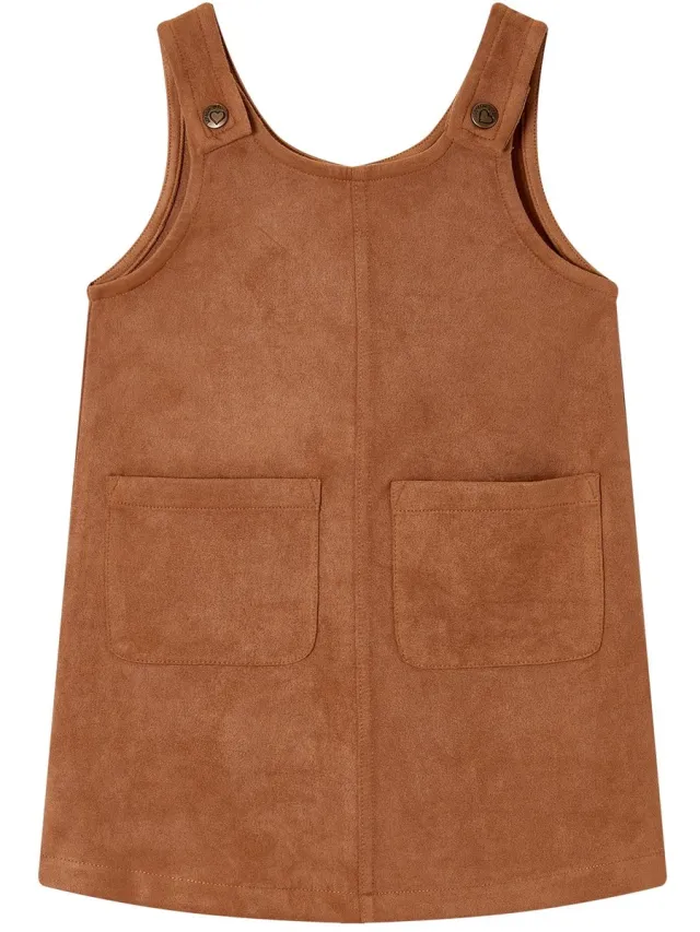 Someone LIZANNE-SG-50-A Meisjes Jurk - DARK BEIGE