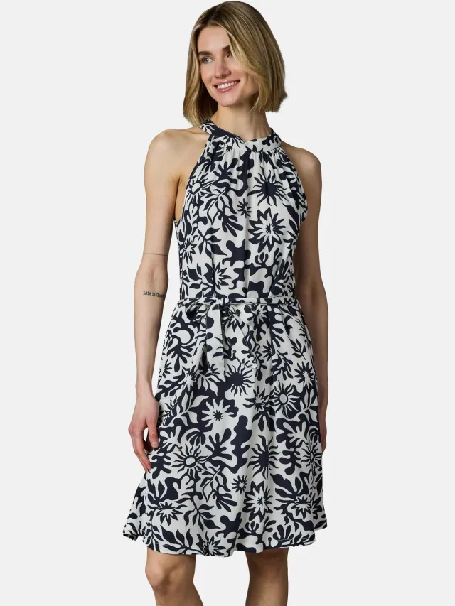 Ragwear Dames A-lijn jurk Angylee Print YOUMODO Navy