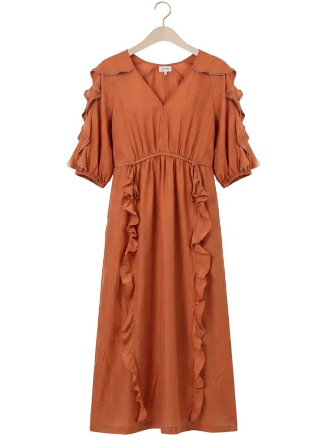 Dante6 Dante6-anzur Embellished Maxi Dress Dames - Jurk - Oranje