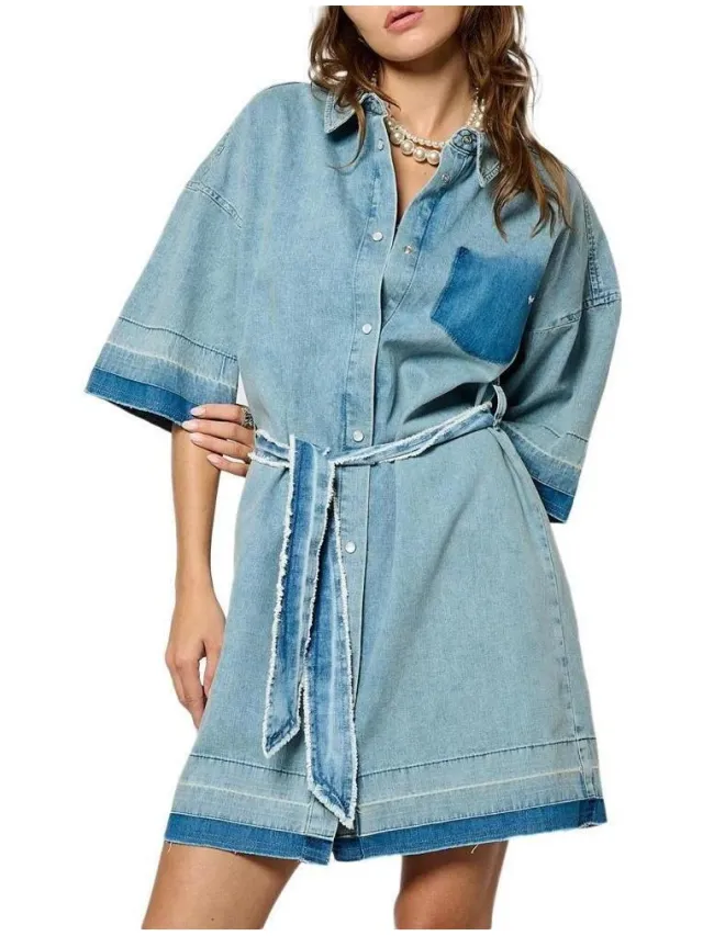 Kaporal Korte Jurk Kaporal BOYA Blauw