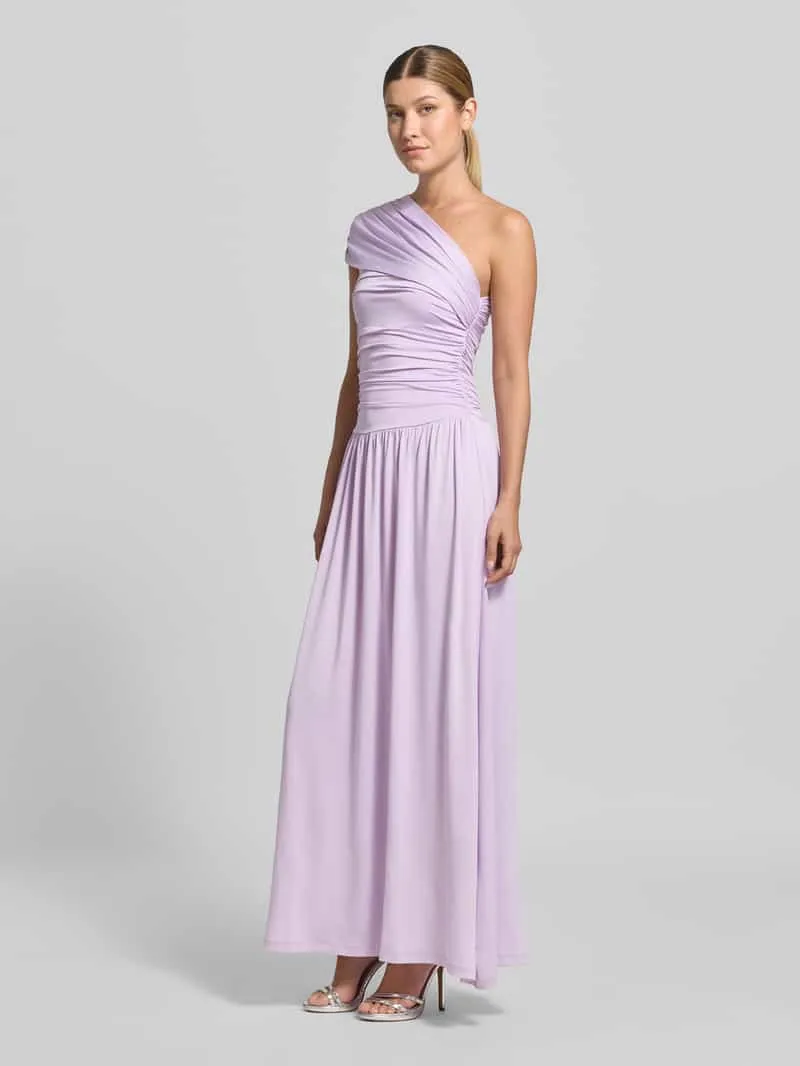 Yas Cocktailjurk in one-shoulder look model 'WINJA' lila, foto 4