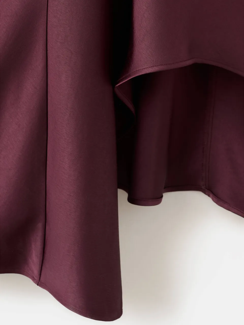 Mango one shoulder midi jurk - donkerpaars, foto 8