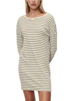 Marc O'Polo Marc O Polo Long Sleeve Dress Beige,Wit