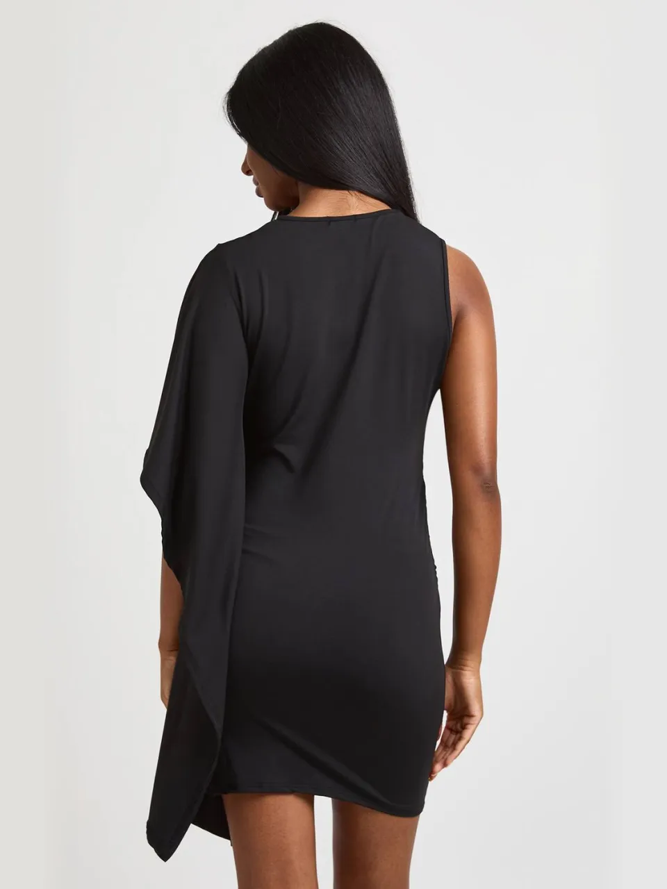 boohoo Dames Mouwloze Geplooide Bodycon Mini-jurk zwart, foto 2