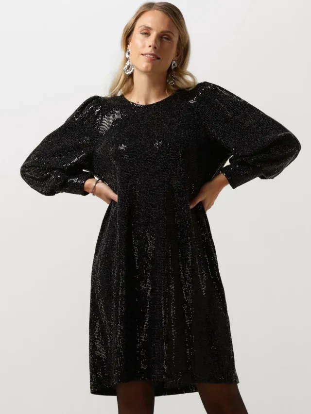 Minus Jilana Short Dress Jurken Dames - Rok - Jurk - Zwart