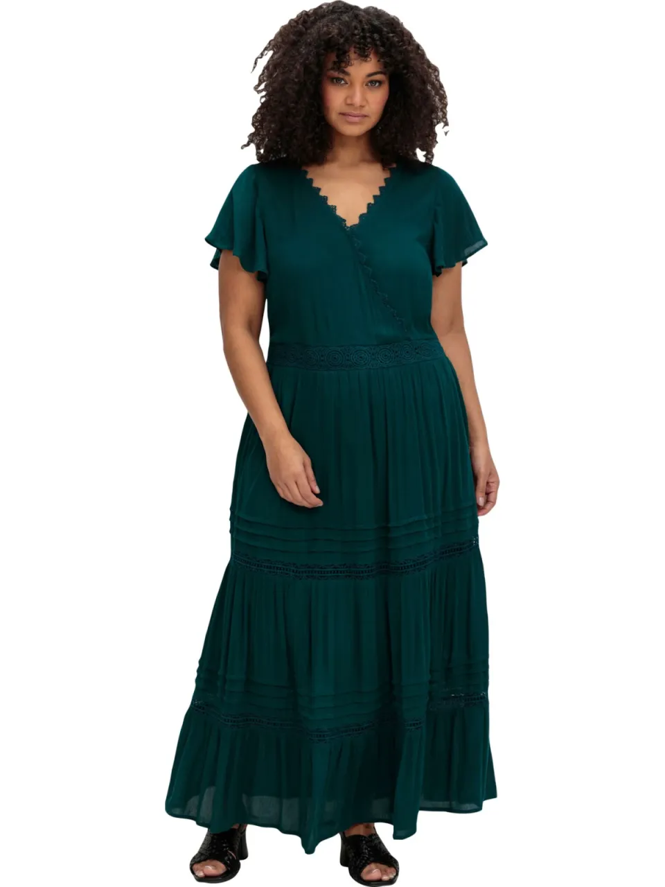Maxi-jurk petrol