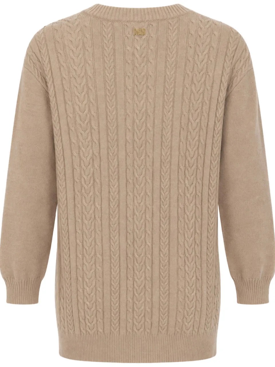 Nik & Nik gebreide jurk beige, foto 3