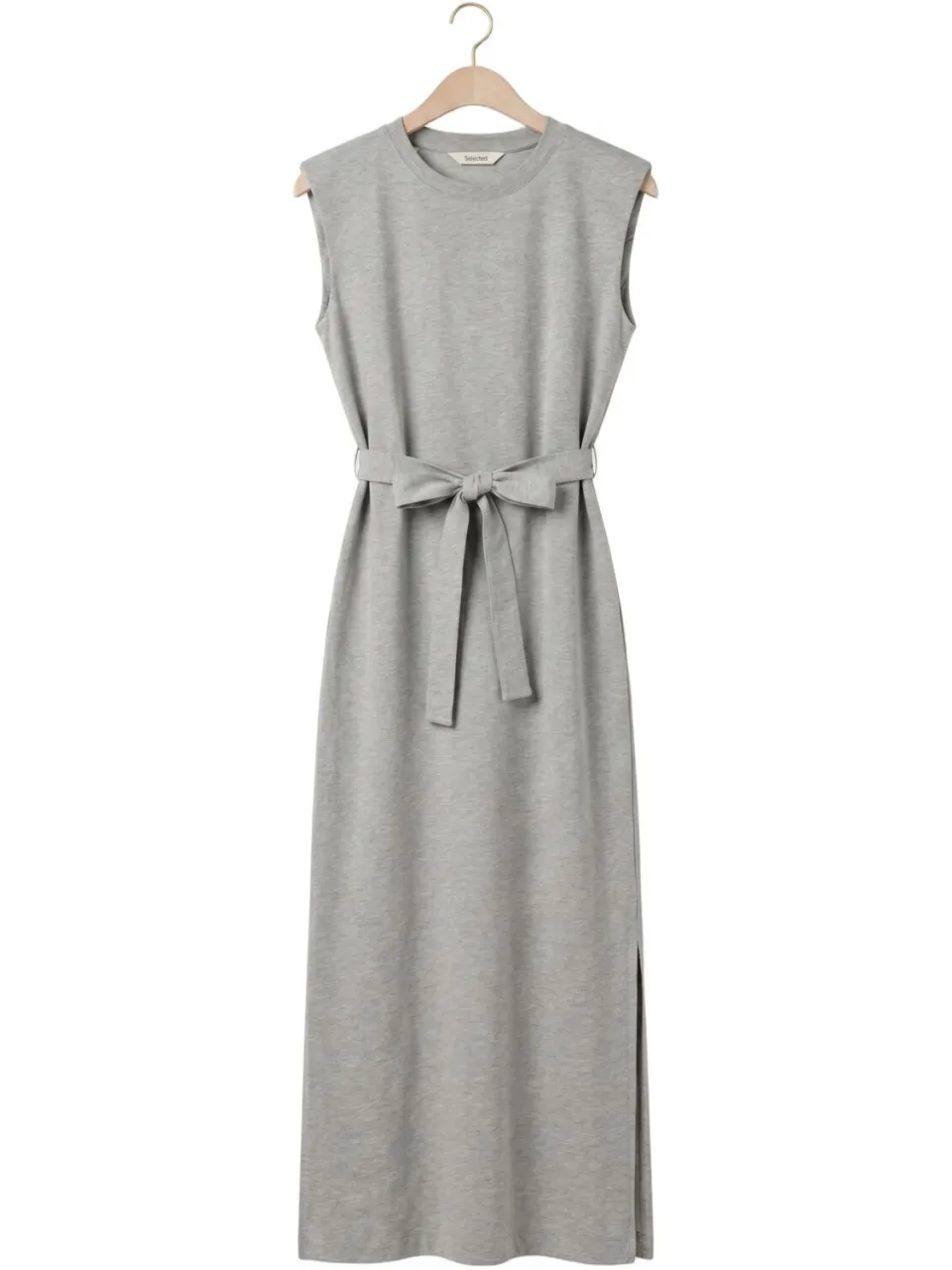 SELECTED WOMEN Dames Jurken Slfhalley Sl Ankle Dress - Lichtgrijs, foto 2
