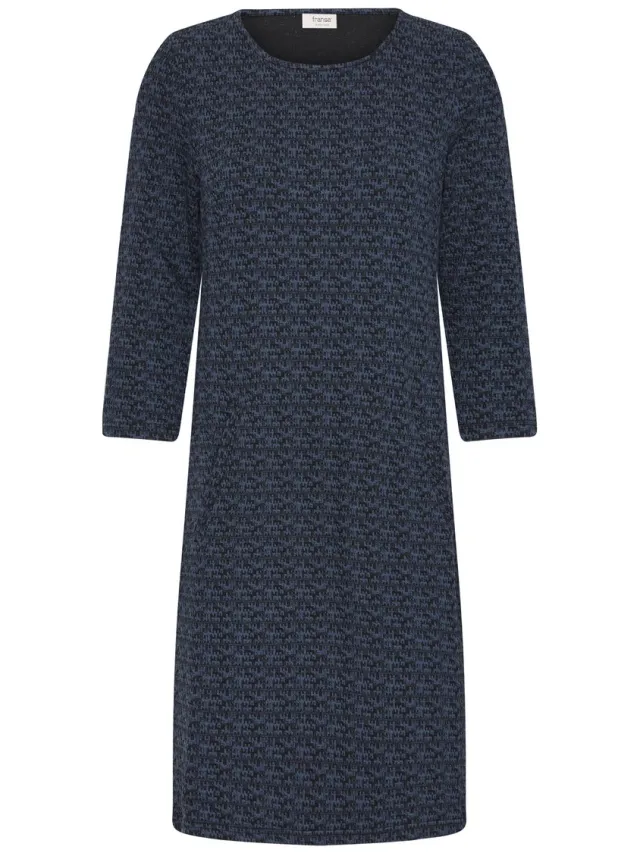 Fransa FRLELANI DR 1 - Dames - Mini jurken NAVY/BLACK MULTI