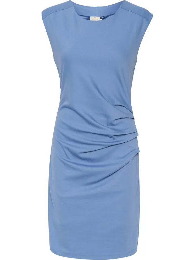 Kaffe India Round-Neck Dress Dames Jurk quiet harbor