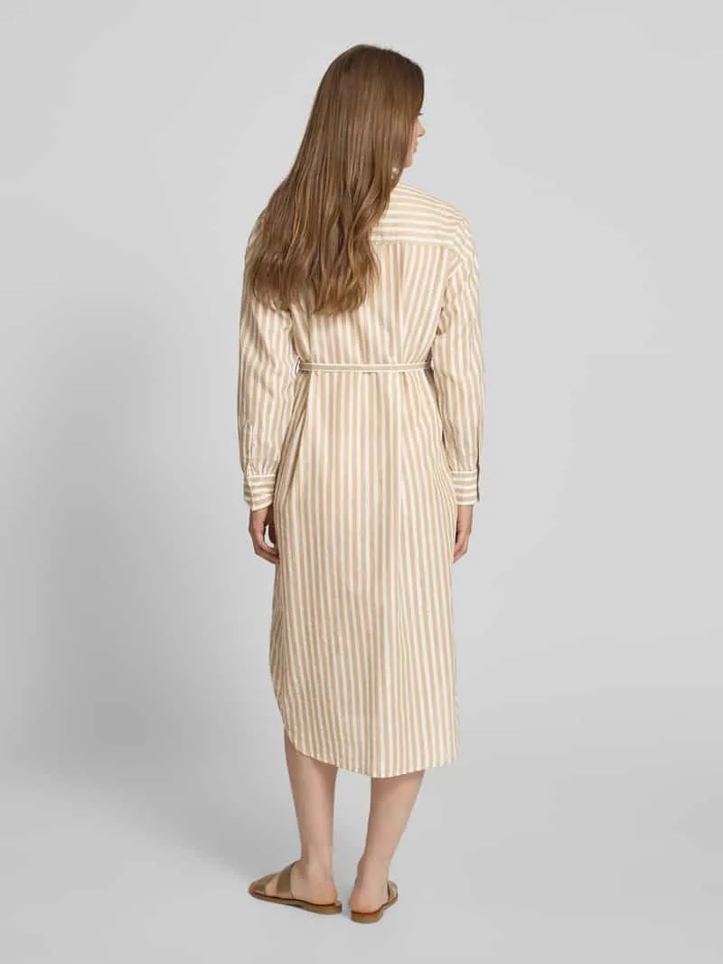 Scotch & Soda Midi-jurk met knoopsluiting zand, foto 4