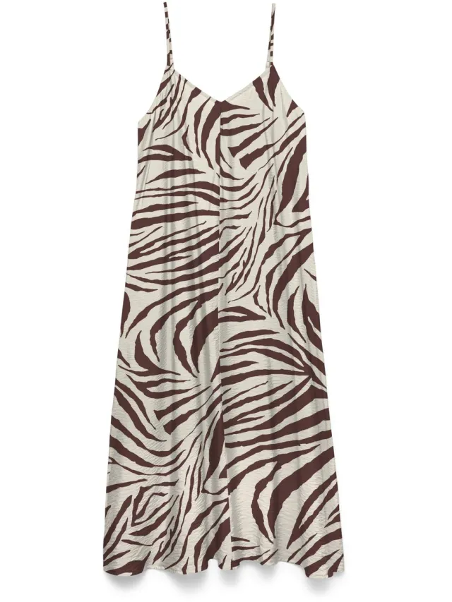 Vero Moda Jurk VMJOSIE Midi-jurk pumice stone