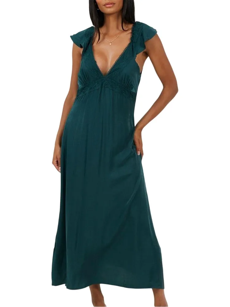 Brave Soul Dames/Dames Regular Maxi Dress (Smaragd), foto 2
