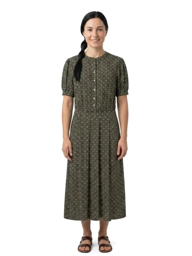 Pepe Jeans Prune Jurk Met Korte Mouwen Groen S Vrouw Leaf Green