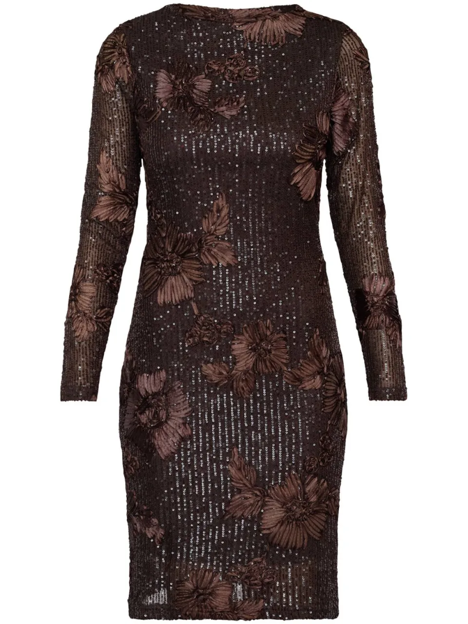 SisterS Point midi jurk met glitters - bruin, foto 2