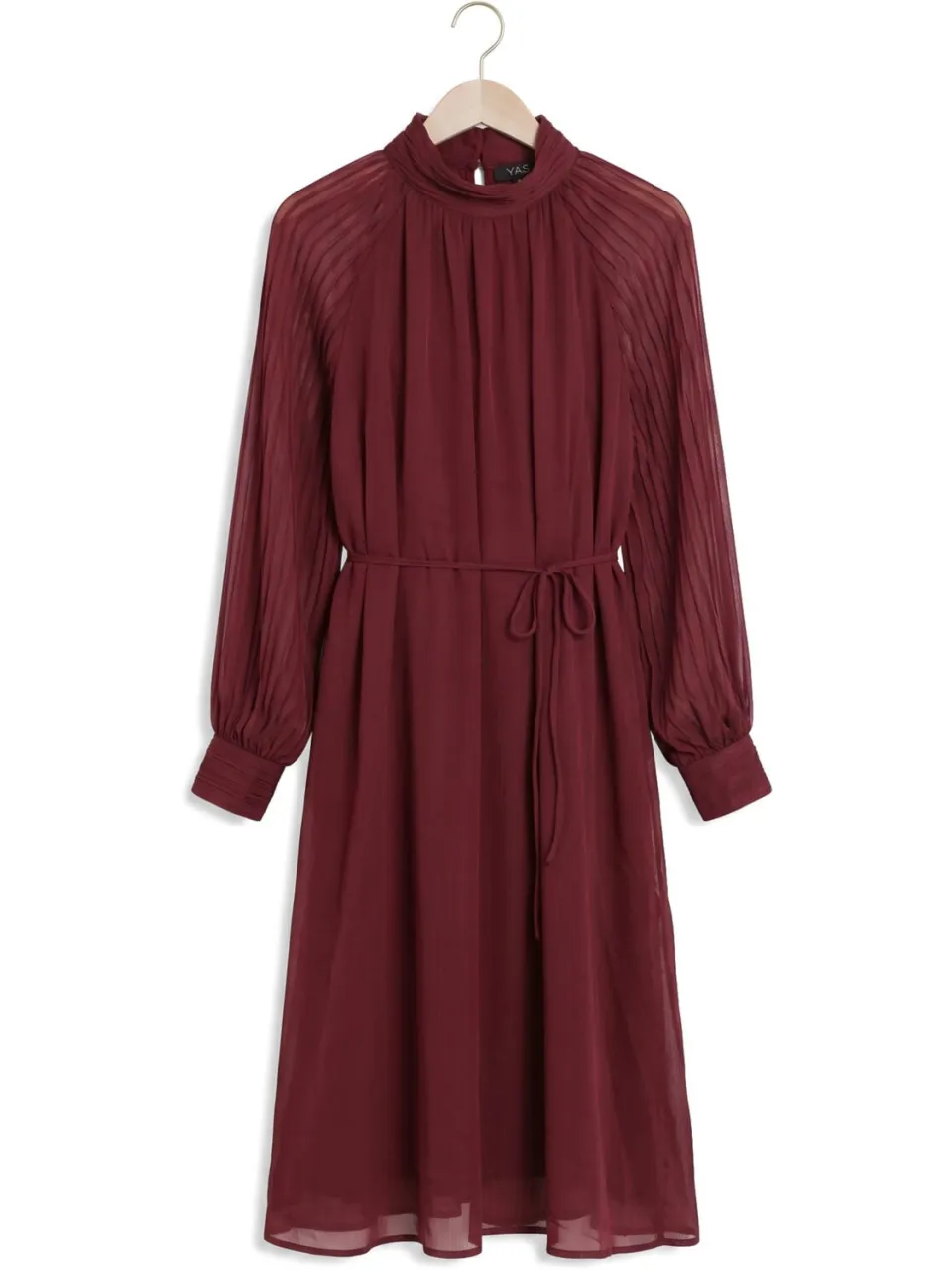 Y.A.S. YAS Dames Jurken Yasolera Ls Midi Dress S. - Bordeaux, foto 2
