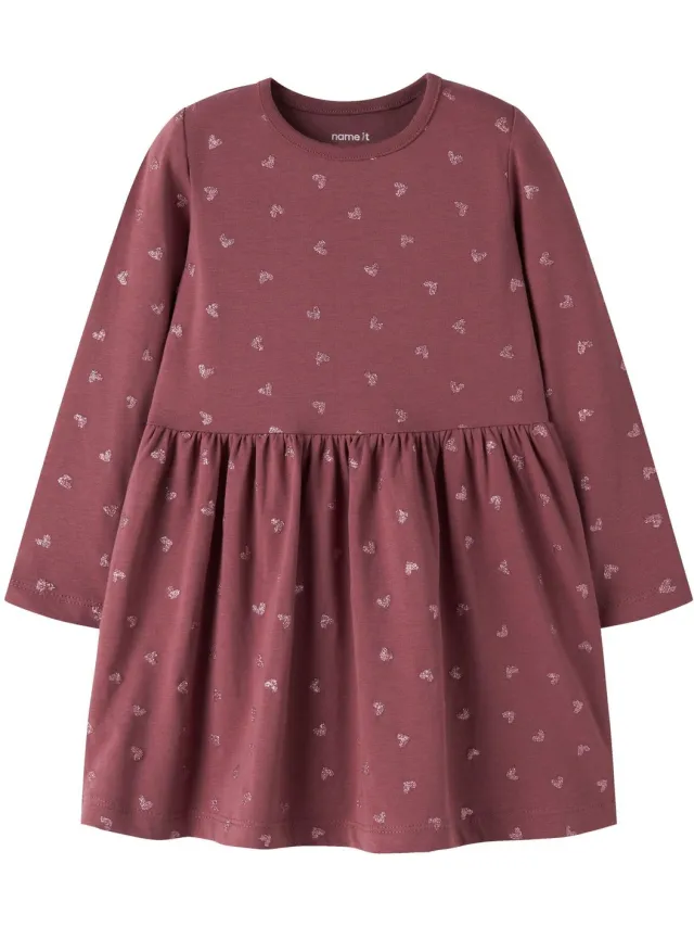 NAME IT NMFVIVIAN LS DRESS Meisjes Jurk Wild Ginger