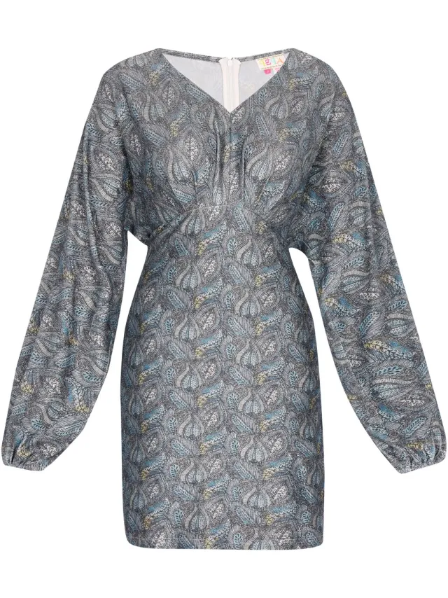 IZIA Jurk Aqua veelkleurig