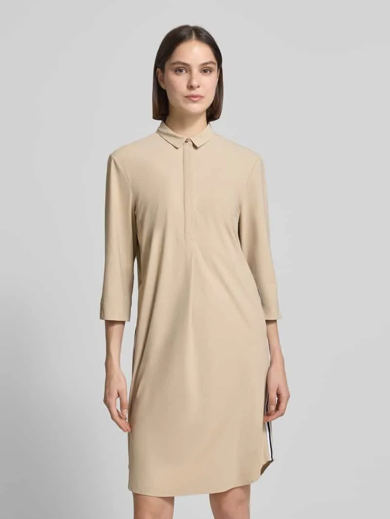 White Label Kniellange overhemdjurk met 3/4-mouw Taupe