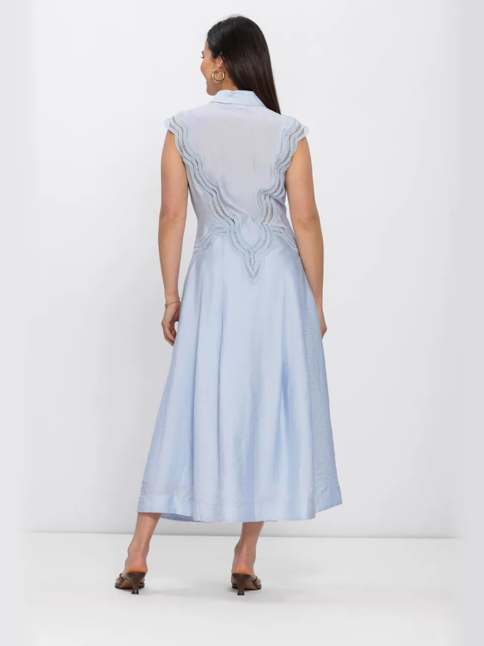 COPENHAGEN MUSE Dames Jurken Cmcole-dress - Lichtblauw, foto 3
