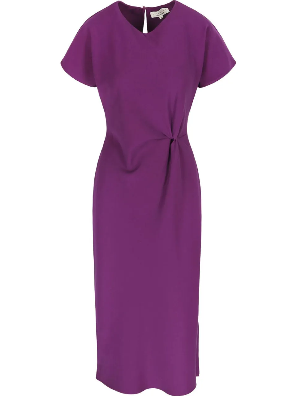 LOLALIZA midi jurk fuchsia, foto 2