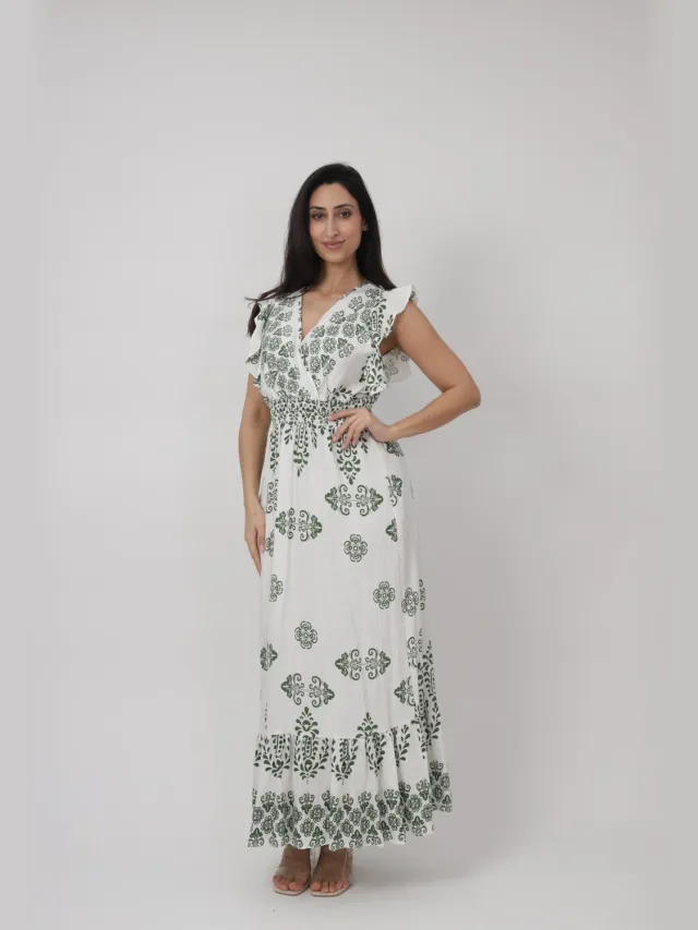 Elara Maxikleid Grün