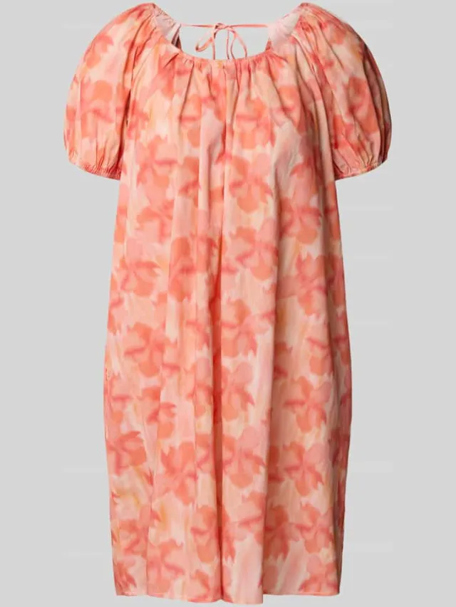 Moves Mini-jurk met ronde hals, model 'Kenna' Roze