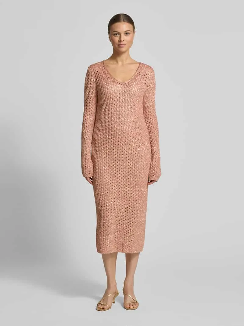 Marc Cain midi-jurk met wol Rosé
