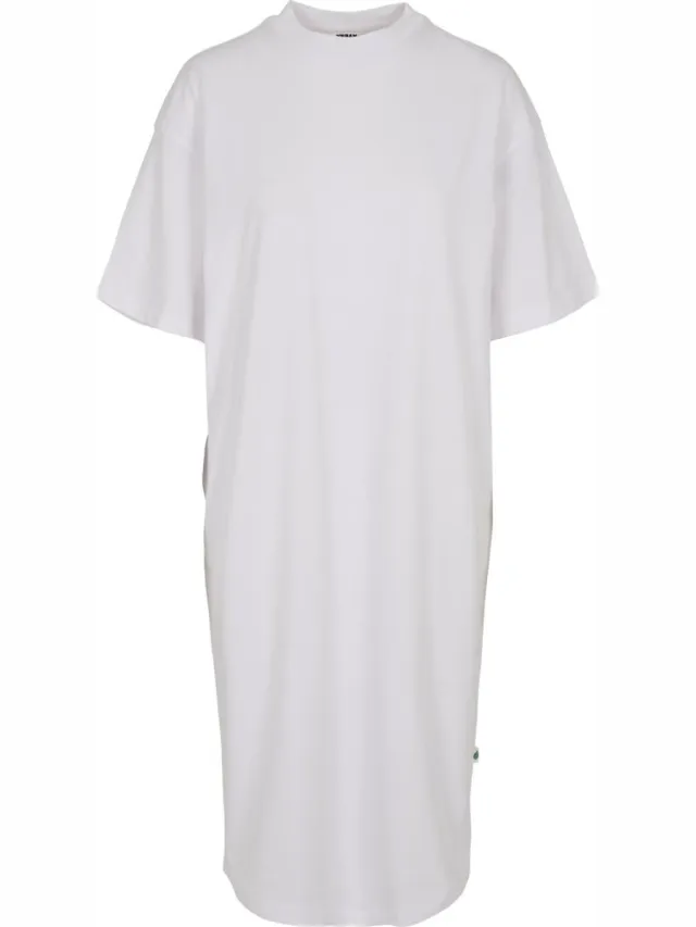 Urban Classics Organic Oversized Tee Lange jurk - XS - Wit