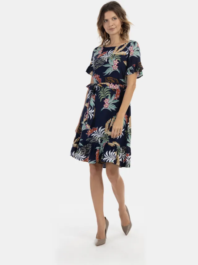 Usha dress nowles Zwart