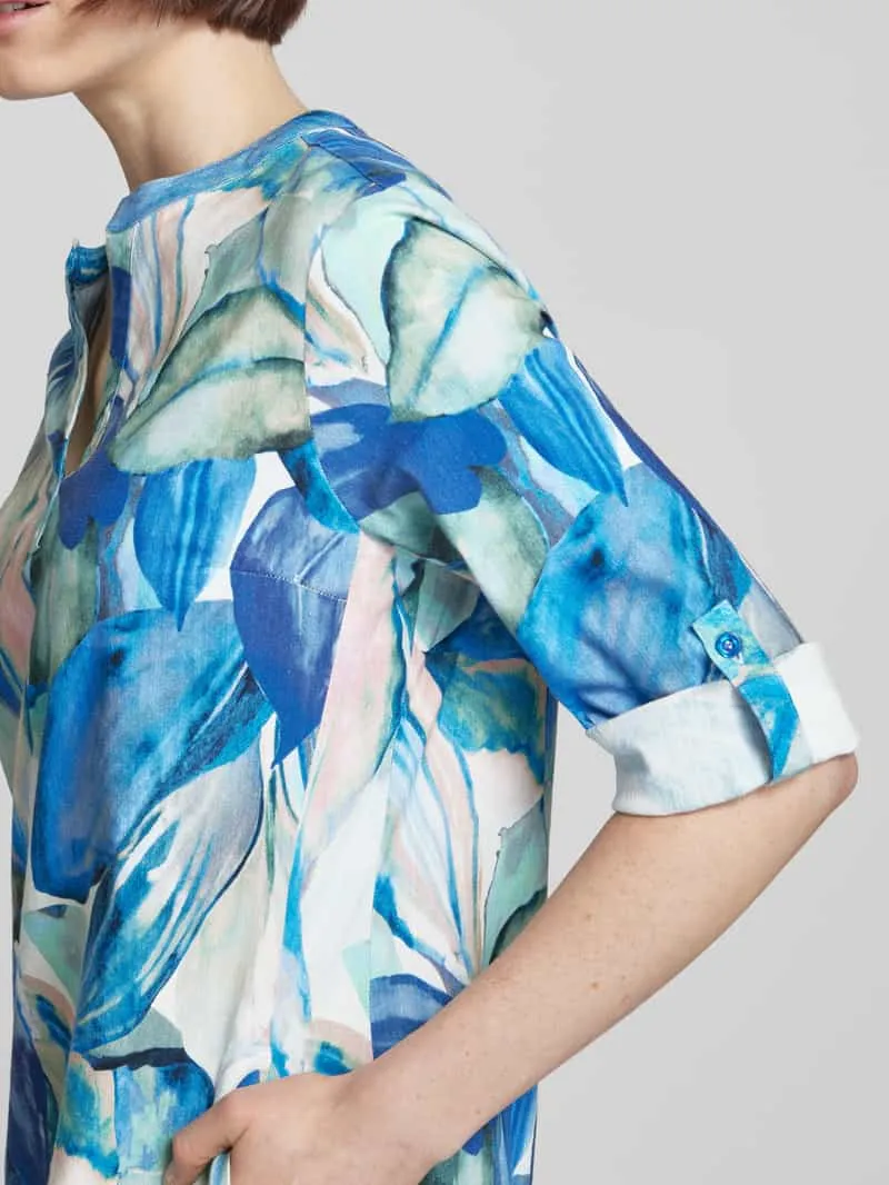 TONI Knielange tuniekjurk met verstelbare mouwlengte blauw, foto 5