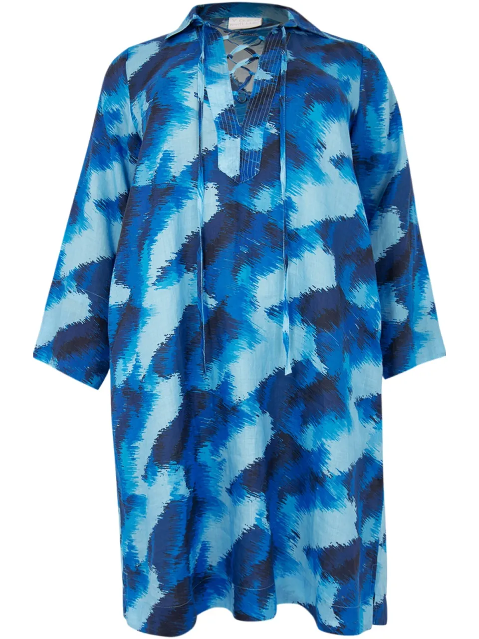 Yoek Jurk met koordjes | Blauw, foto 3