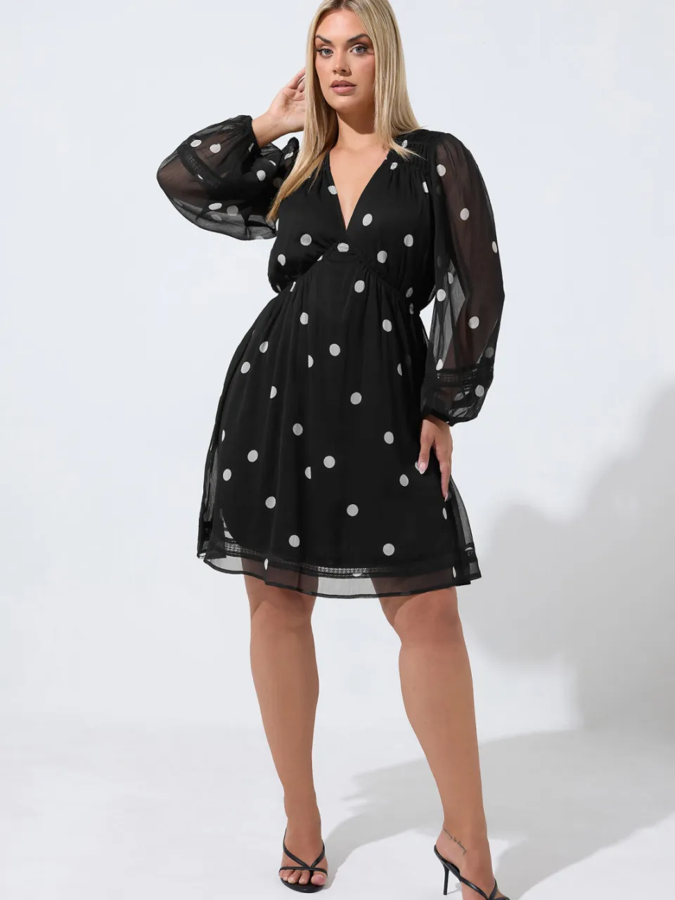 Limited Collection Minijurk Met Gesmokte Taille zwart, foto 2