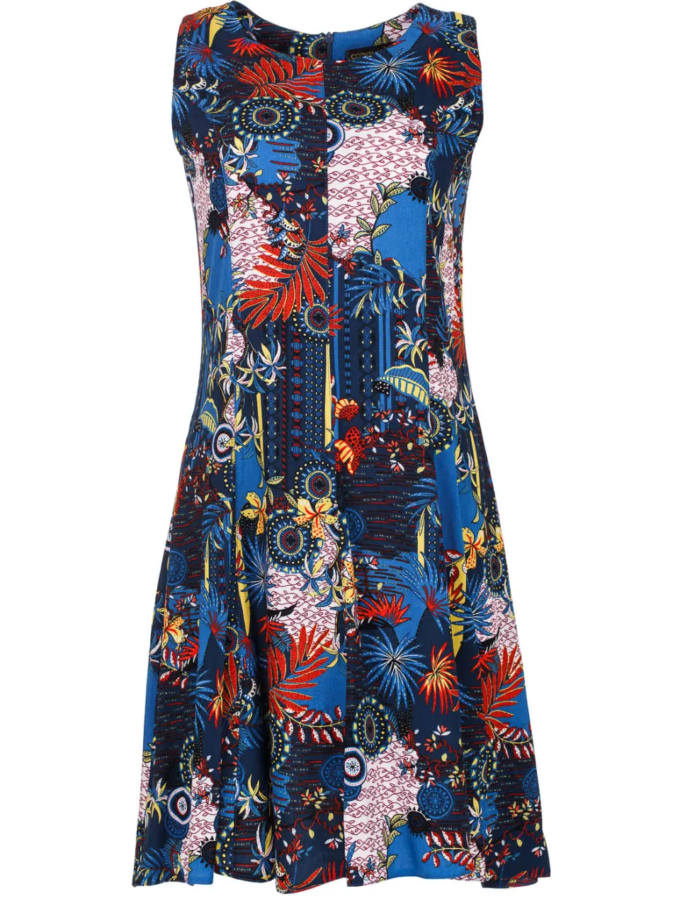 Conquista Navy Flora Print Cloche Dress, foto 2