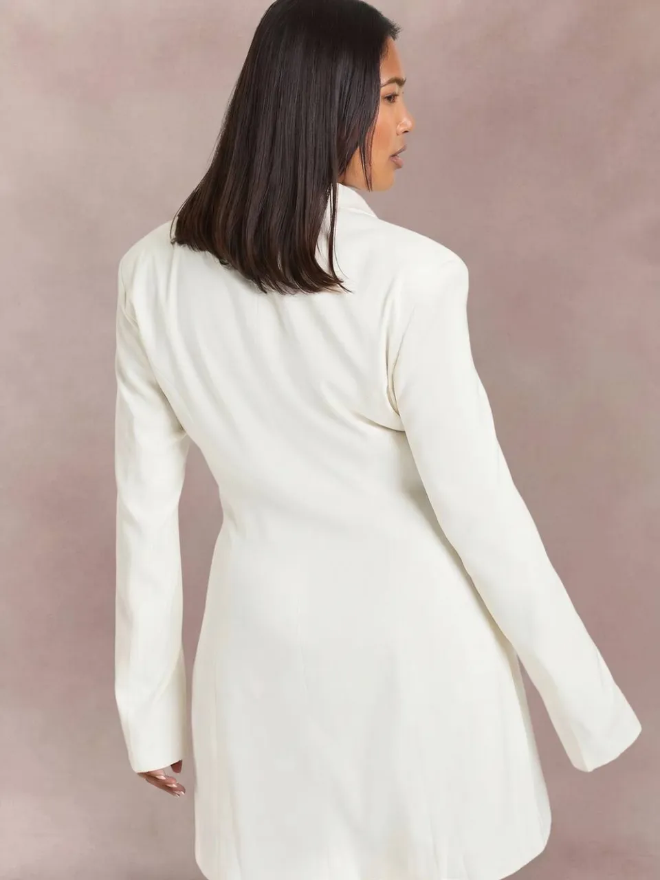 boohoo Dames Plus Blazerjurk Met Goudkleurige Details, foto 2