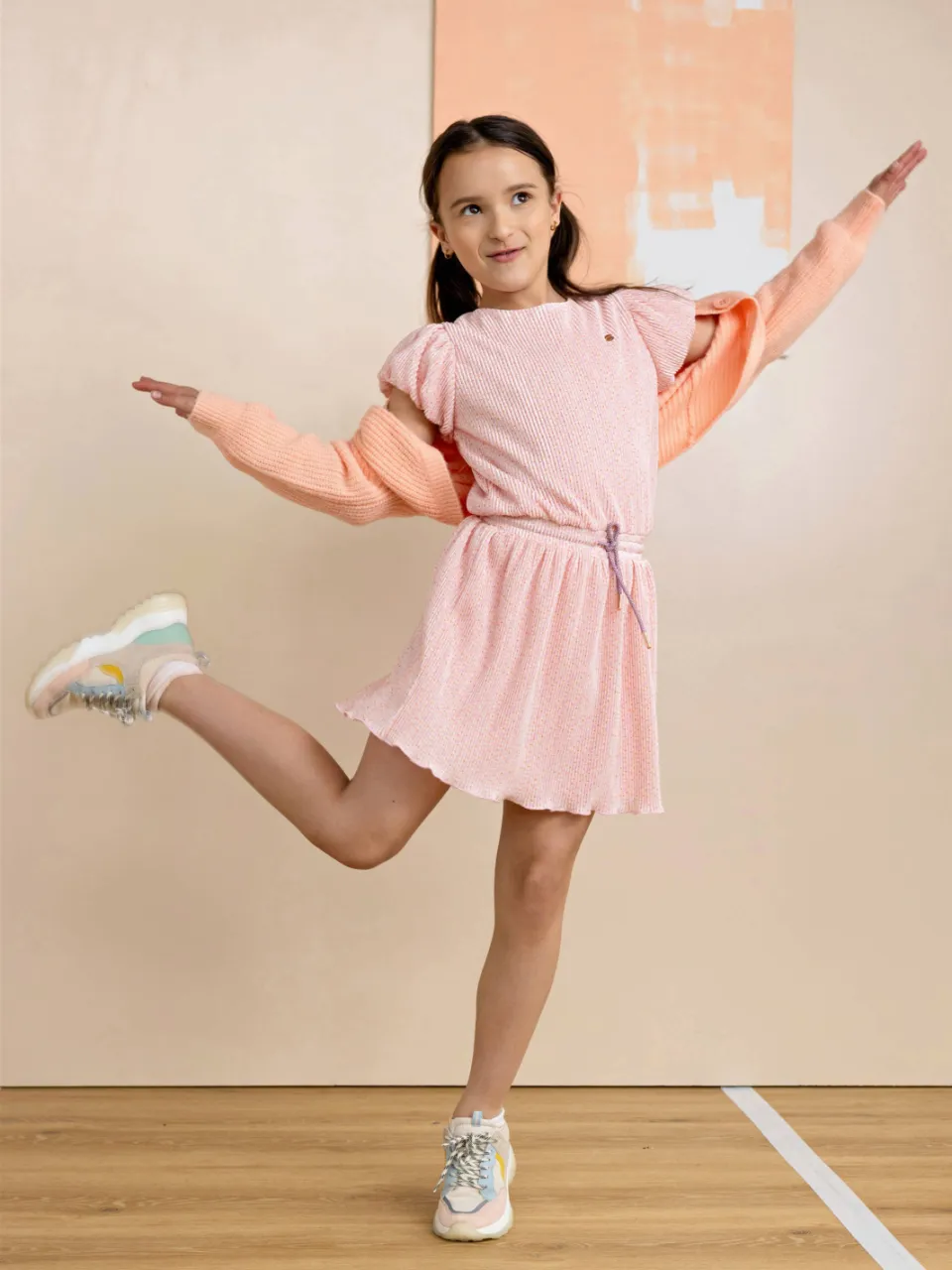 Nono korte jurk roze, foto 5