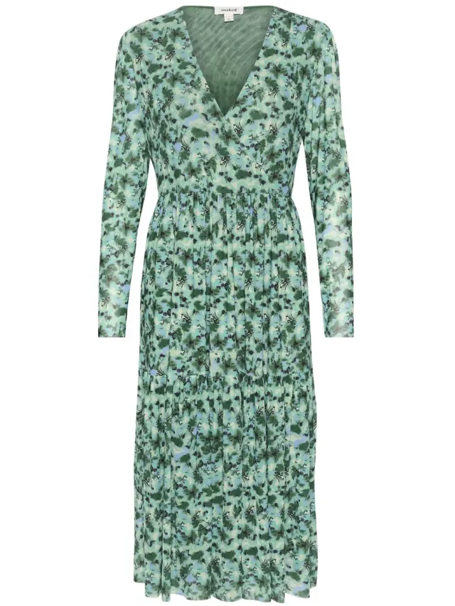 SOAKED IN LUXURY Damesjurk Soaked in Luxury Aldora Nora Groen