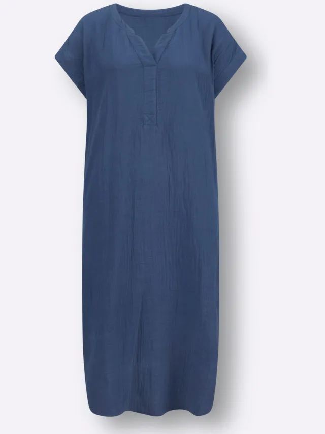 Zomerjurk jeansblauw