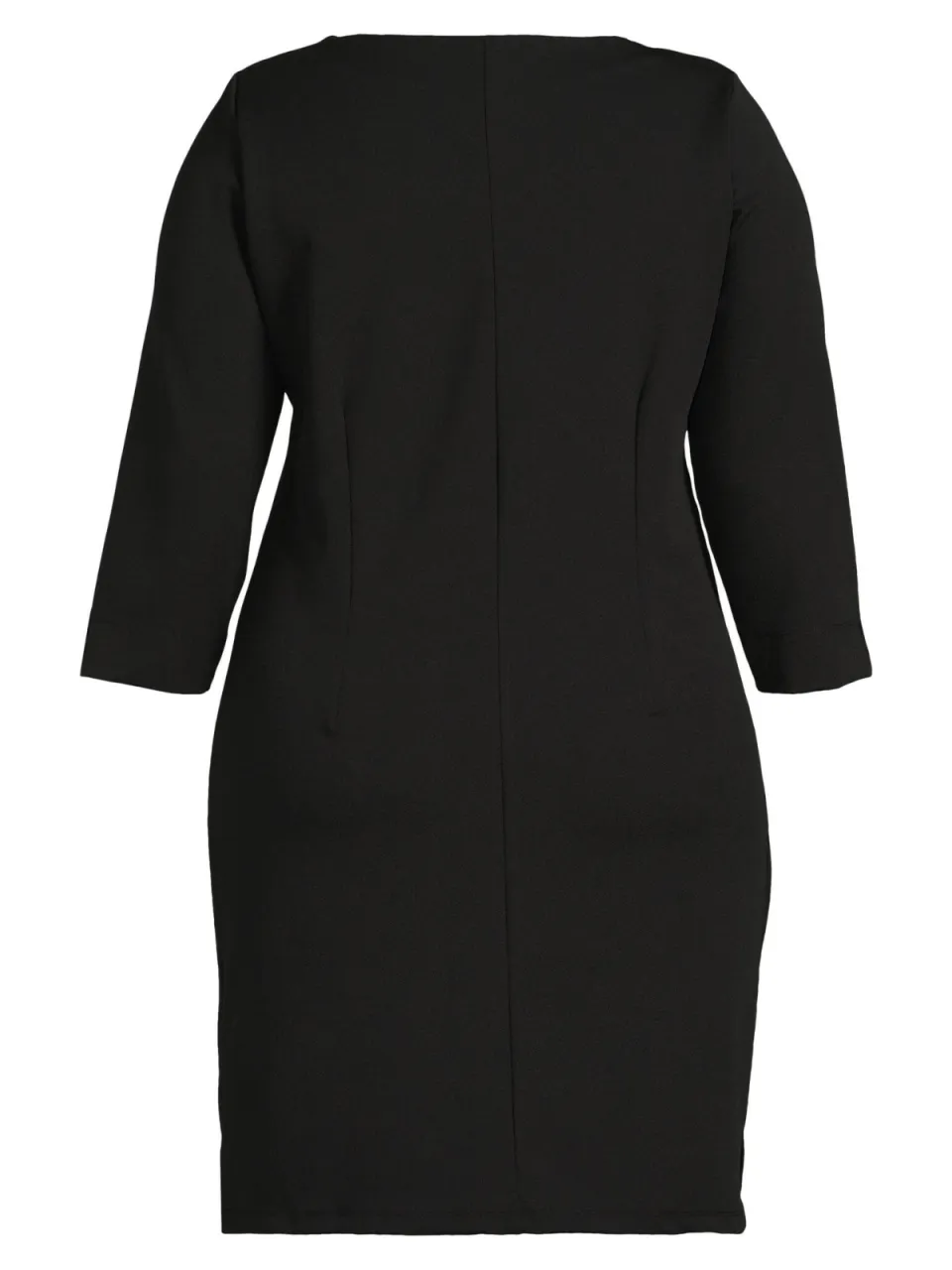 GREAT LOOKS korte jurk met V-hals zwart, foto 3
