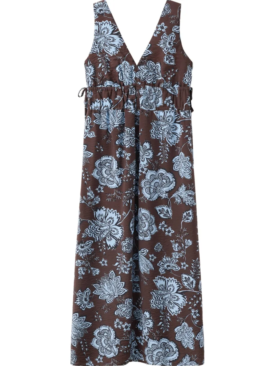 Mango gebloemde midi jurk - bruin, foto 2