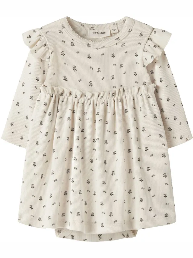 Lil' Atelier Baby Jurk regular fit Turtledove