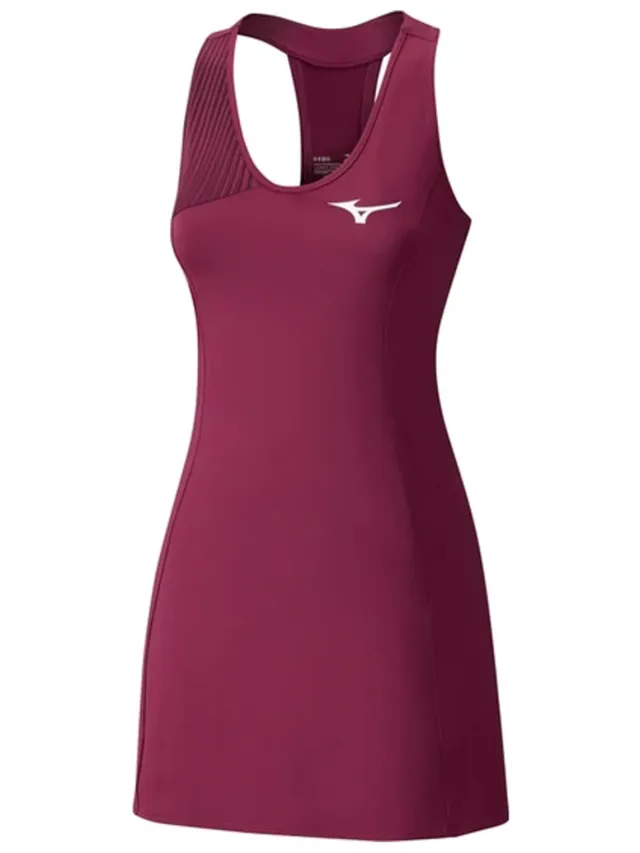 Mizuno Amplify Dames Bourgondië Jurk Bordeauxrood